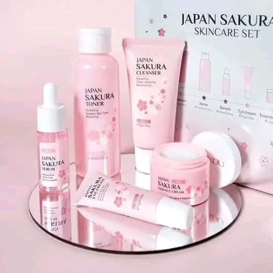 Laikou Japan Sakura Skincare Set (5 Pcs) Combo