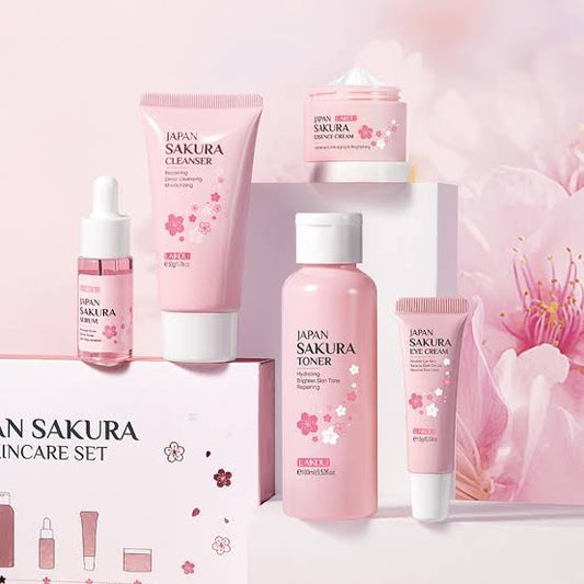 Laikou Japan Sakura Skincare Set (5 Pcs) Combo